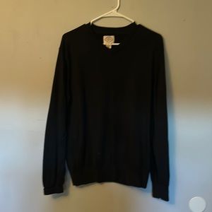 Dark Gray Lg, V Neck long sleeve sweater